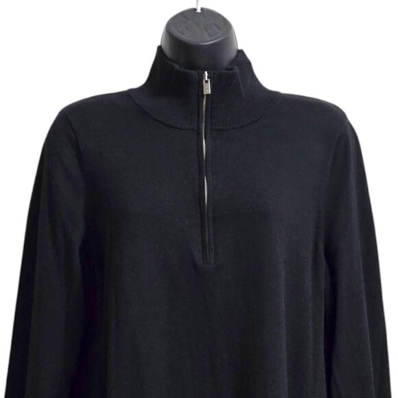 Tommy Bahama Black Quarter Zip Pickford Dress Sz XL - Picture 2 of 8